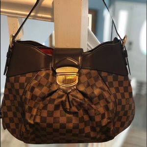 Louis Vuitton Sistina Damier canvas brown leather